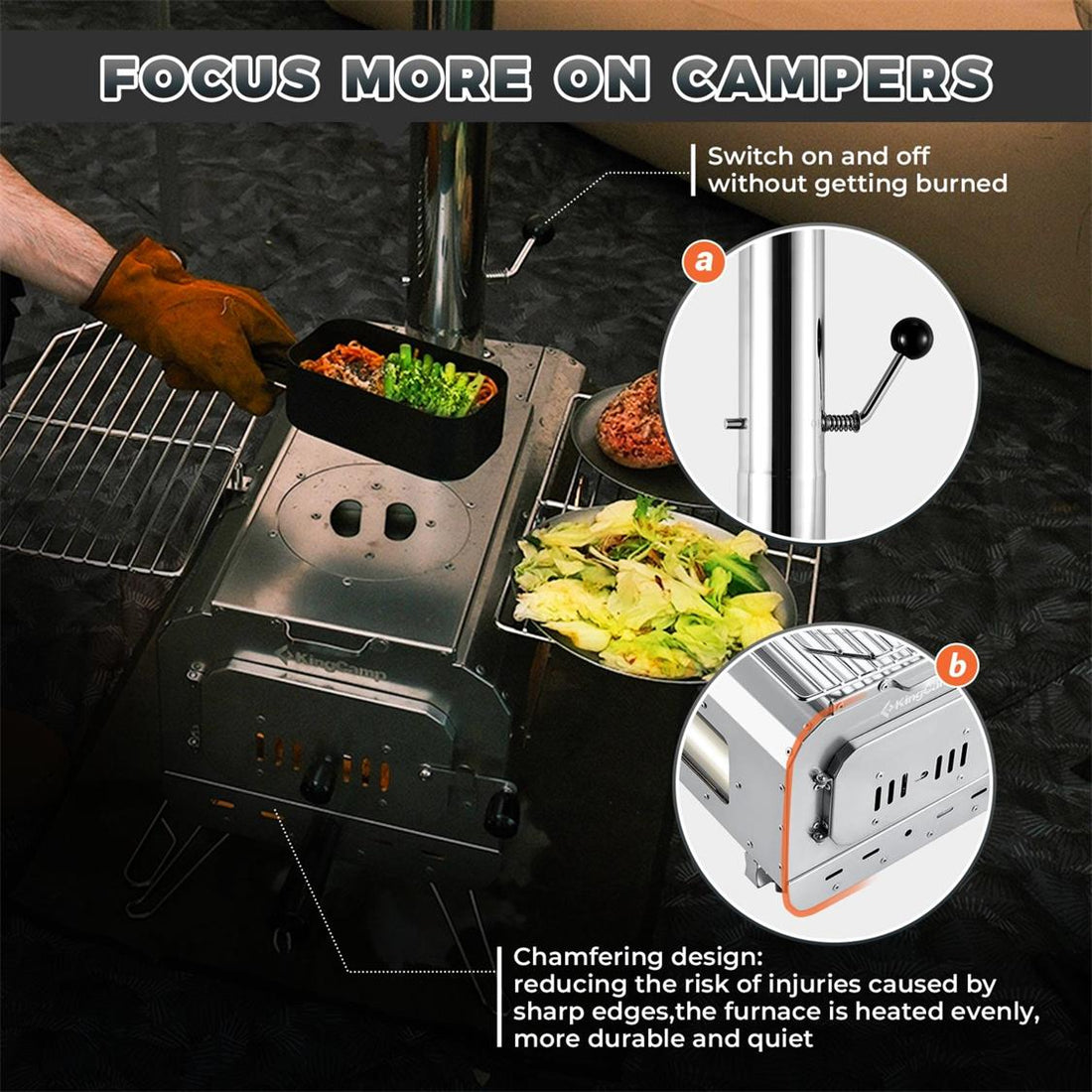 KingCamp Surefire Stove Stainless Steel