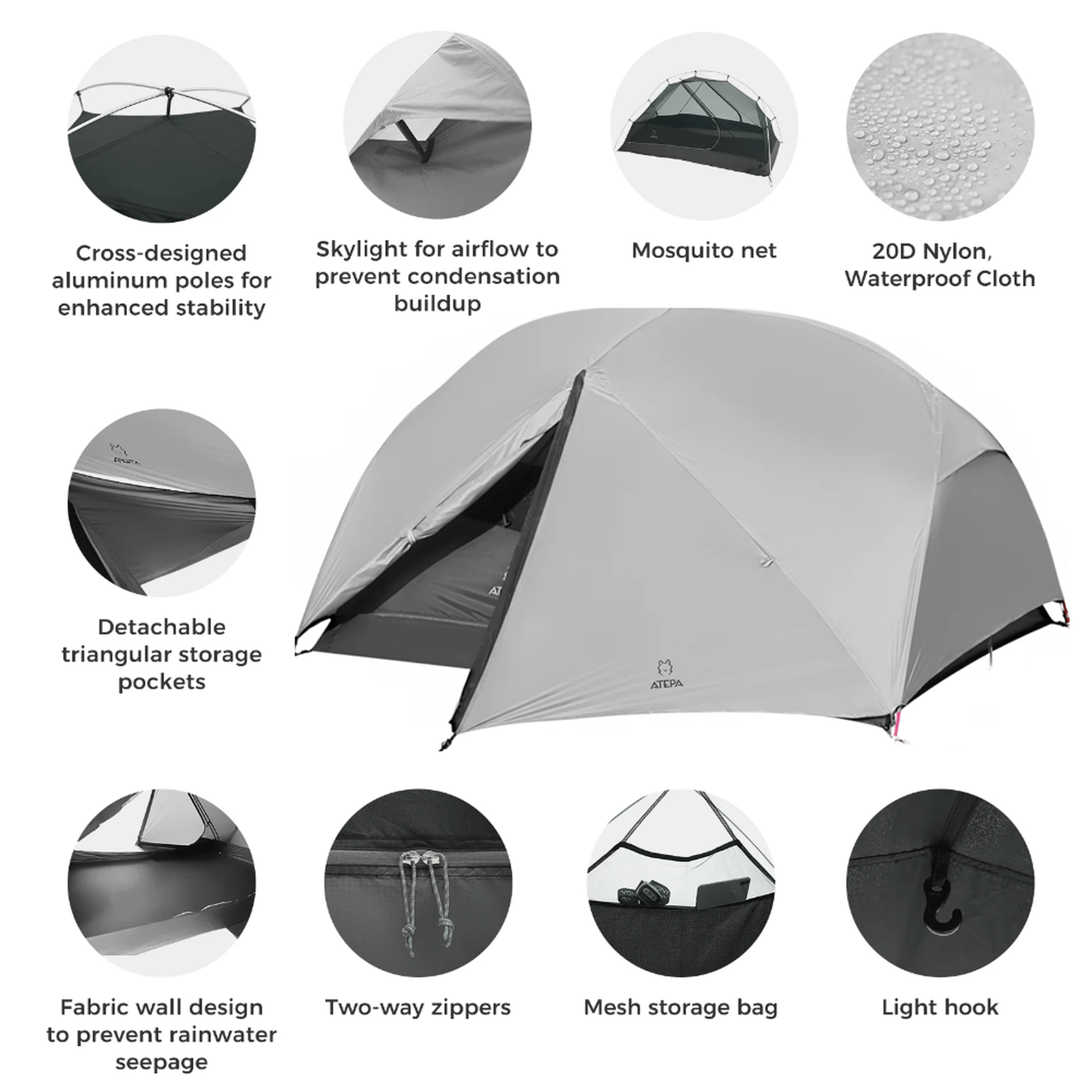 ATEPA Voyage Ultralight 2P Backpacking Tent