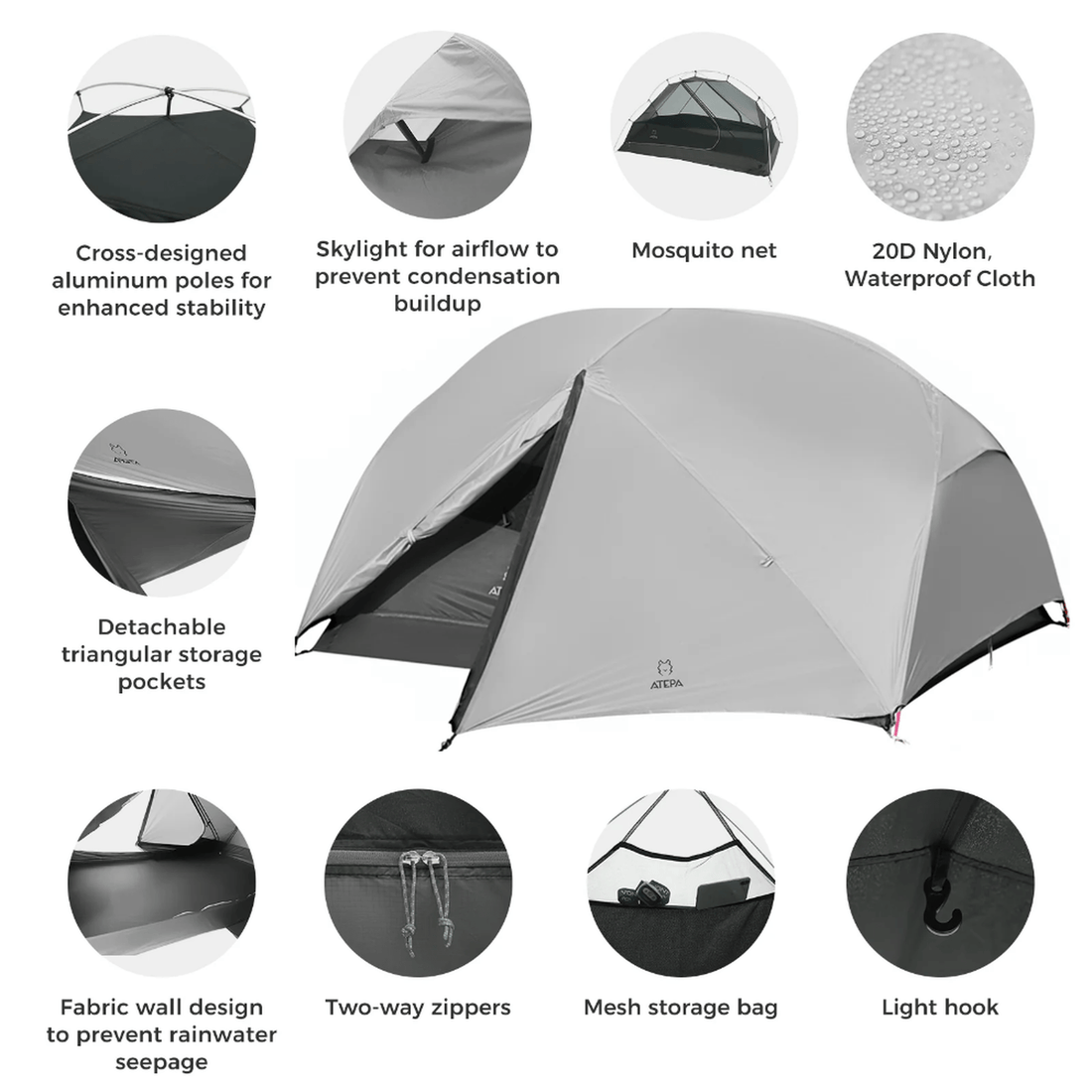 ATEPA Voyage Ultralight 2P Backpacking Tent