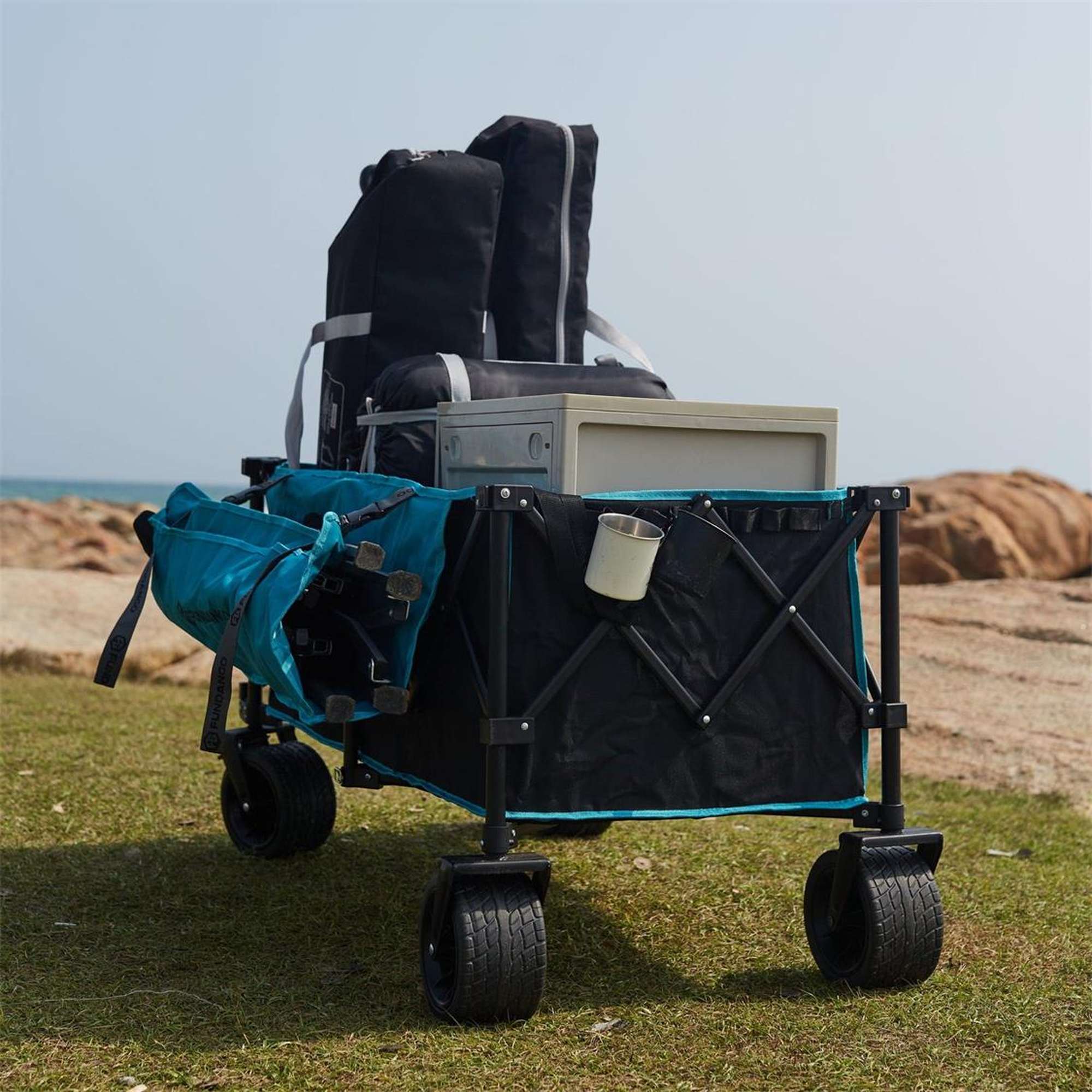 Fundango Heavy Duty Folding Beach Wagon