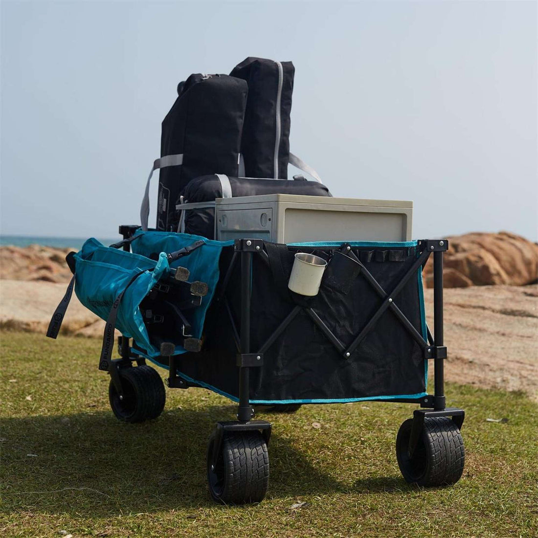 Fundango Heavy Duty Folding Beach Wagon