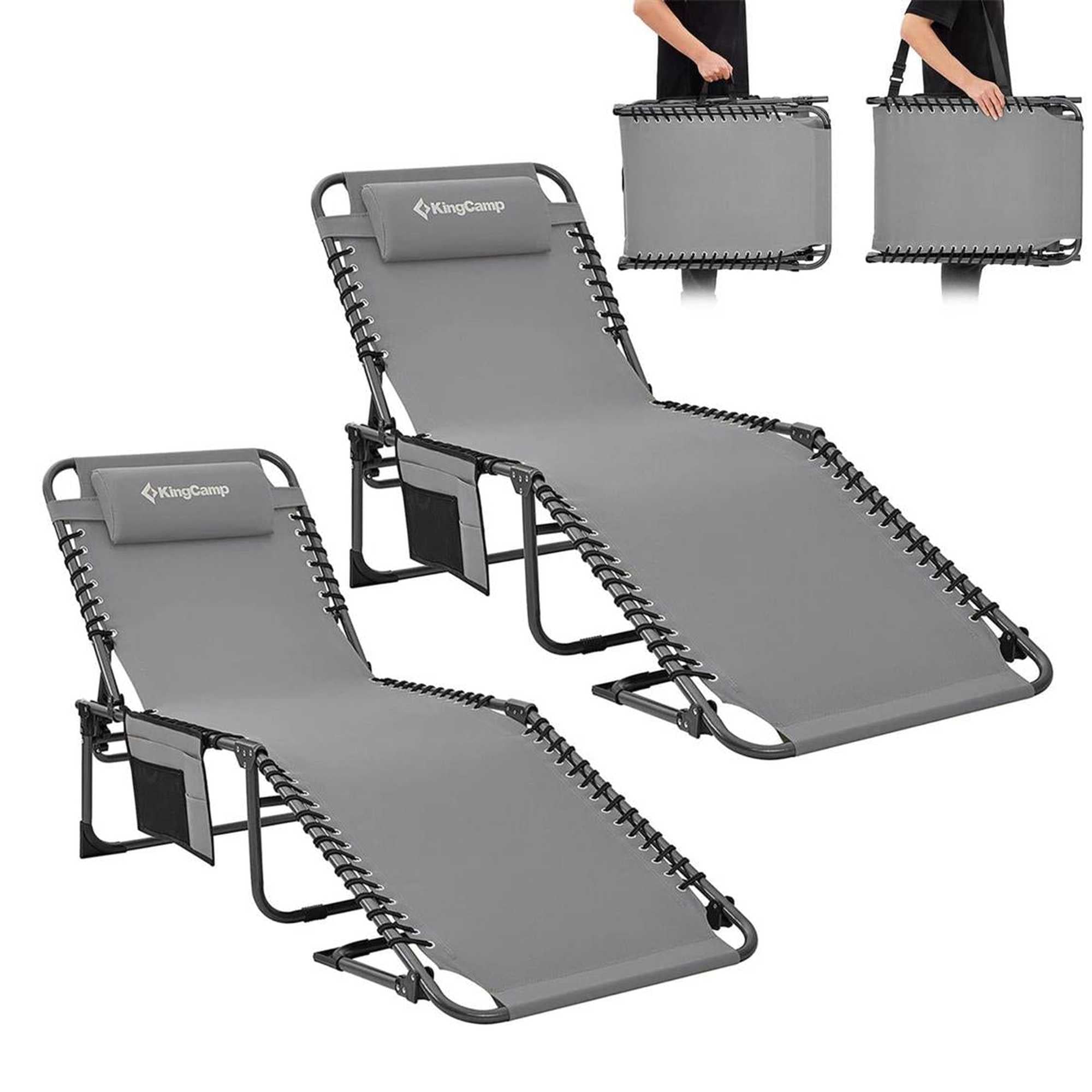 KingCamp Berlin Folding Sun Lounger