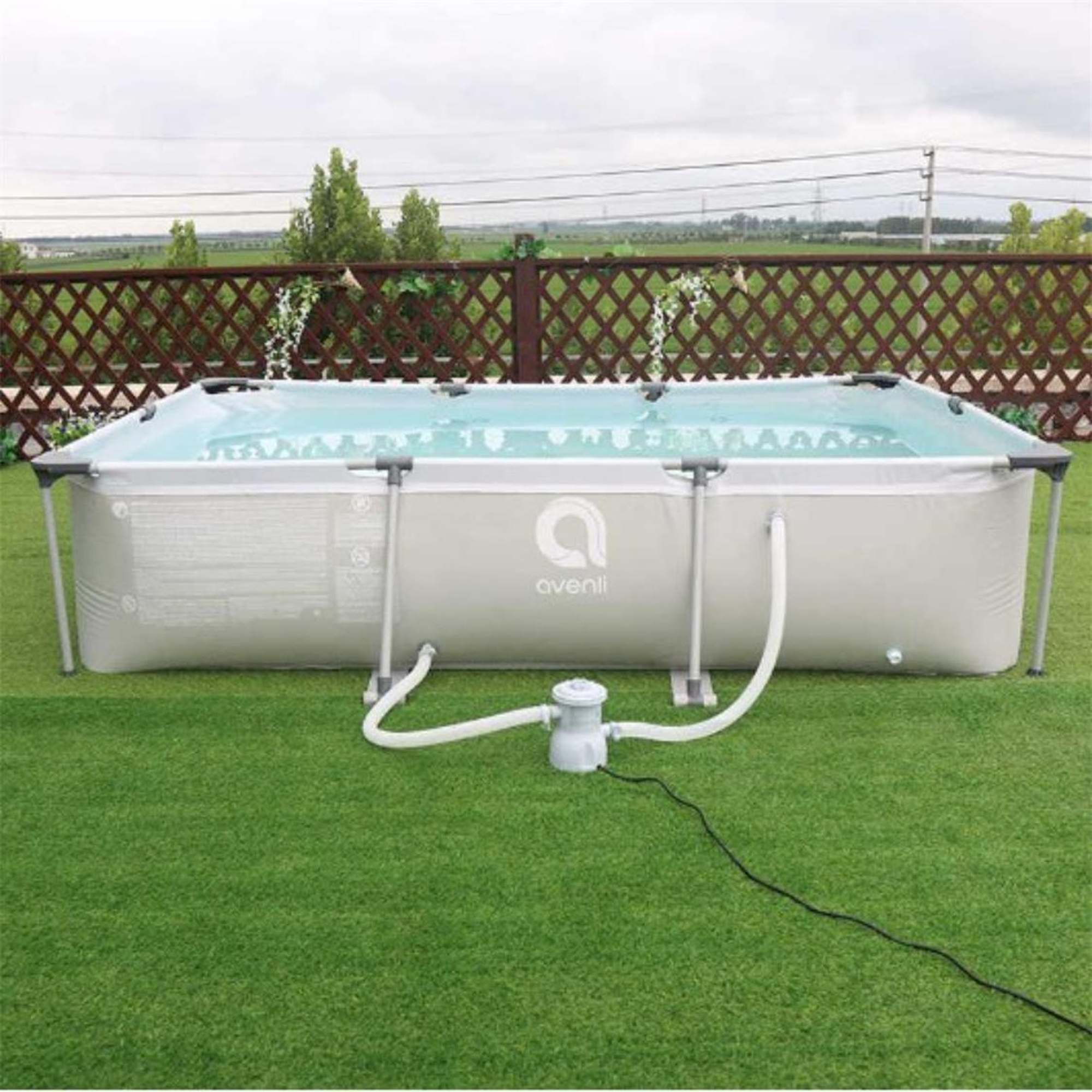 Avenli Rectangle Frame Pool 3x2.07x0.66