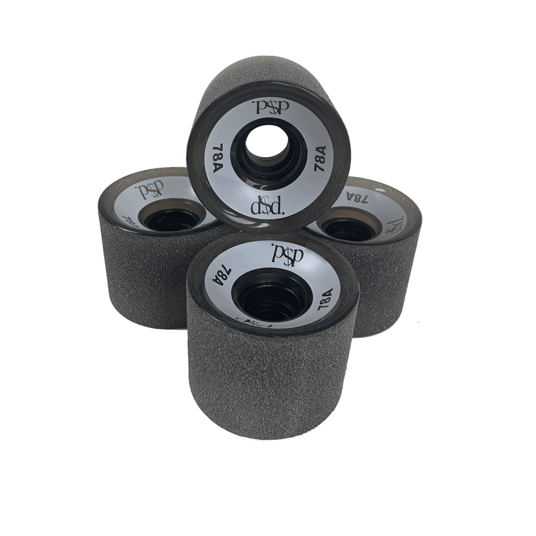 double$down wheels 65mmTrans Black set 4
