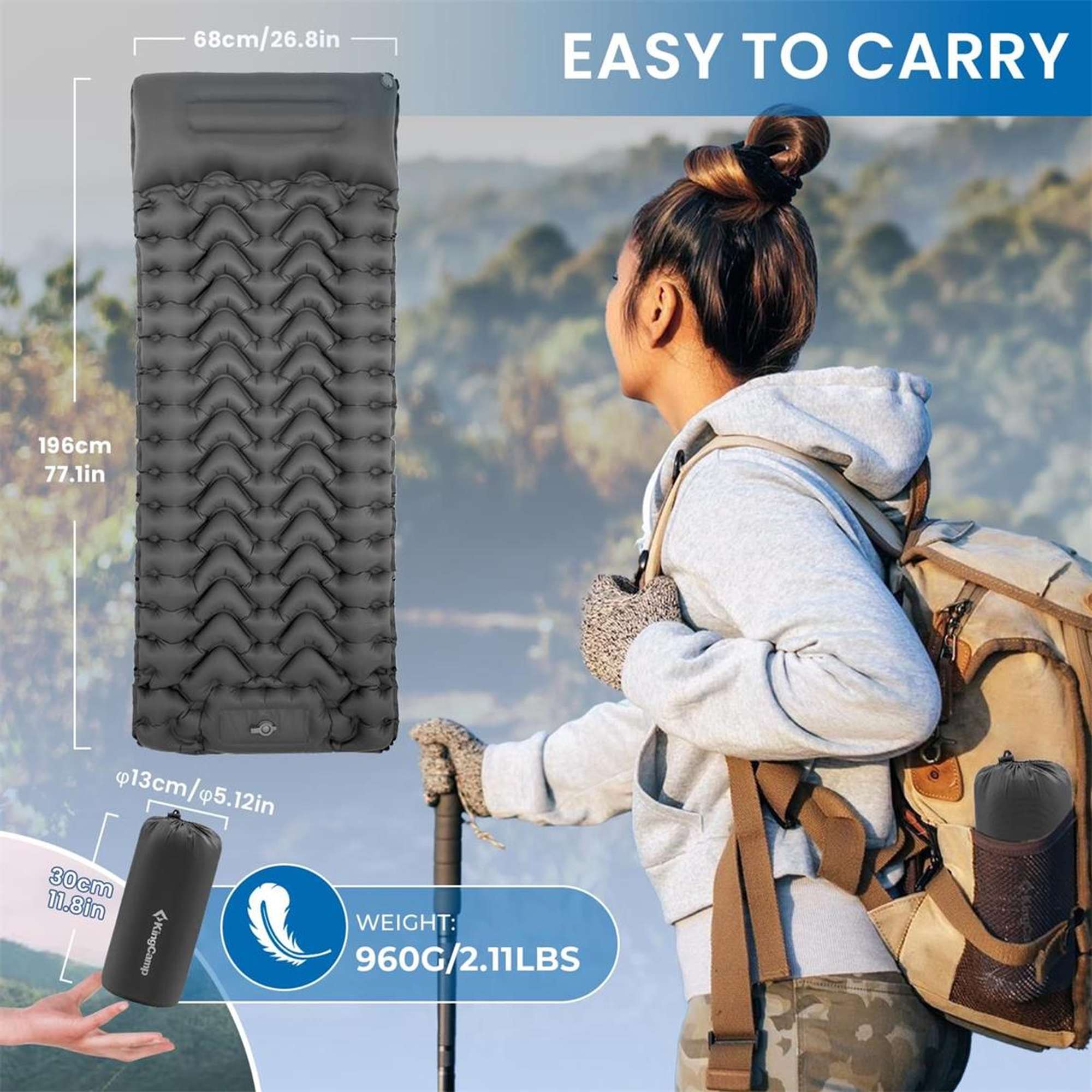KingCamp Deluxe 10 Inflatable Sleep mat