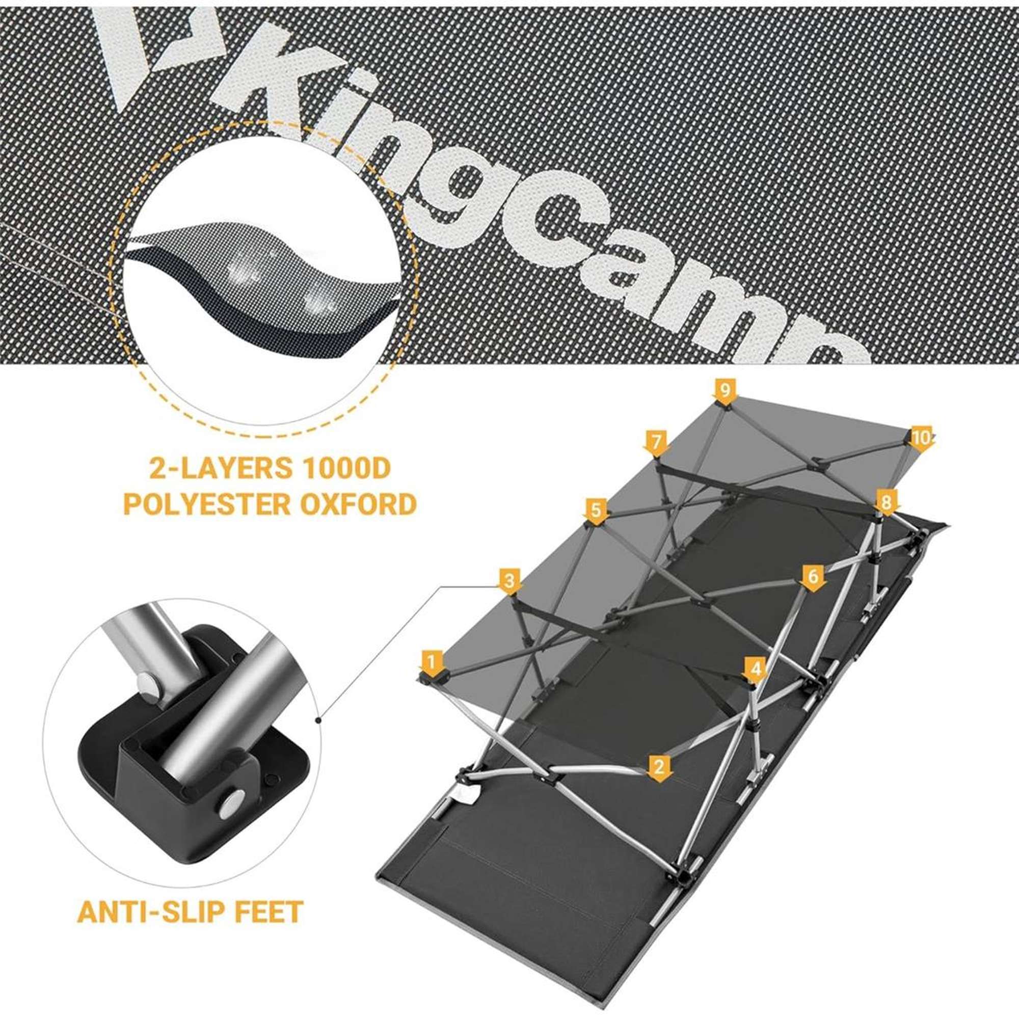 KingCamp Folding Camping Bed