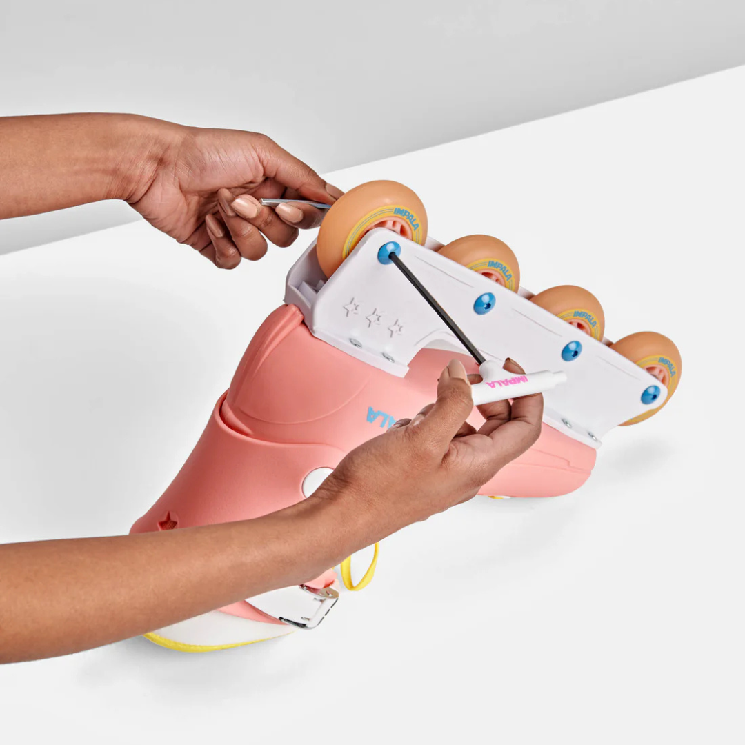 Impala Inline Wheel 4PK - PINK/YELLOW