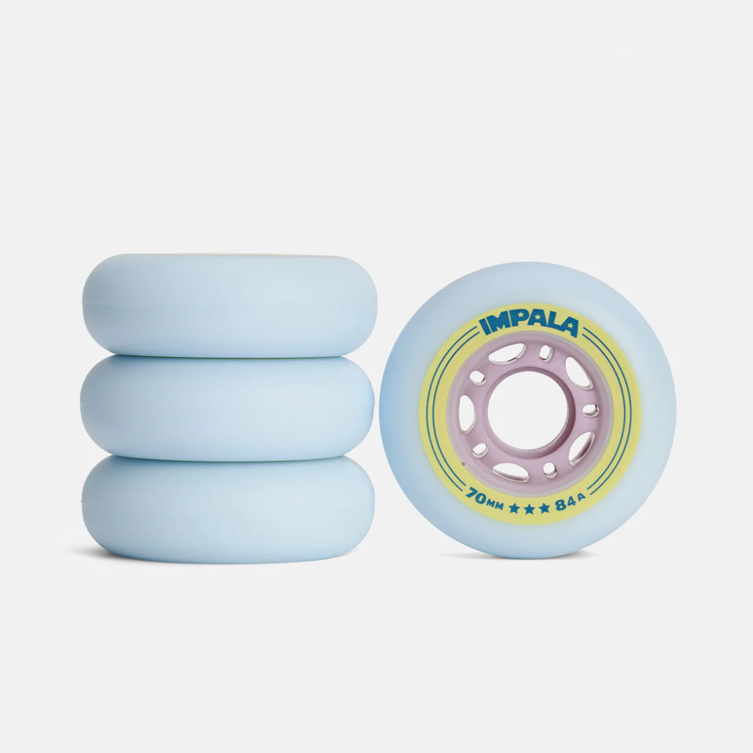 Impala Inline Wheel 4PK - SKY BLUE/YELLOW