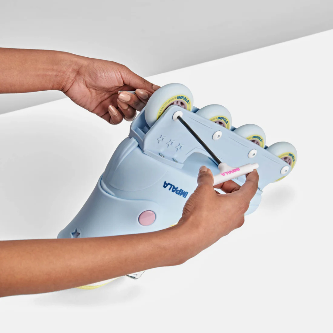 Impala Inline Wheel 4PK - SKY BLUE/YELLOW