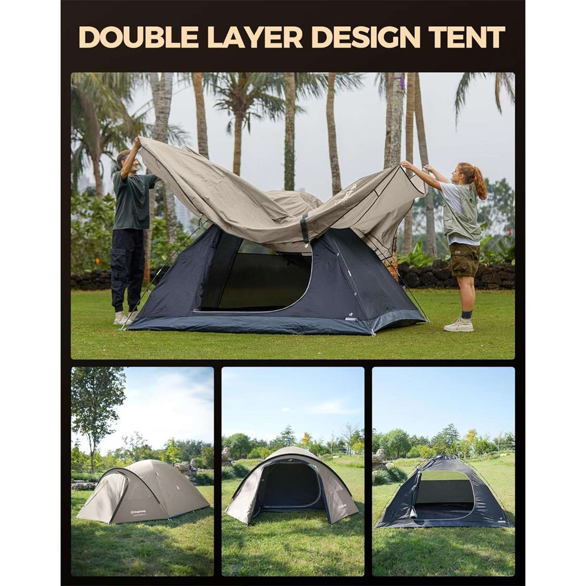 KingCamp Holiday 4 Dome tent