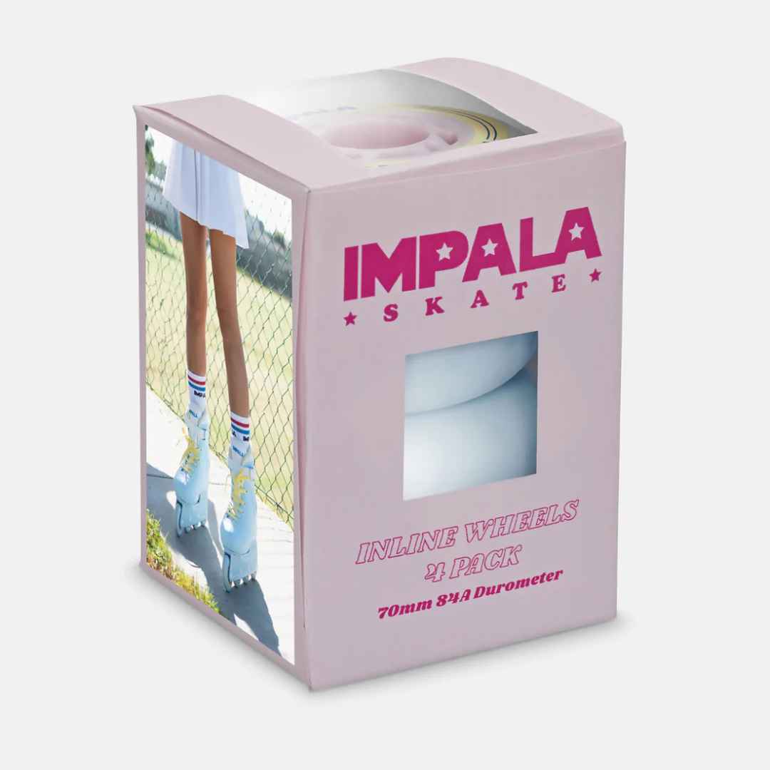 Impala Inline Wheel 4PK - SKY BLUE/YELLOW