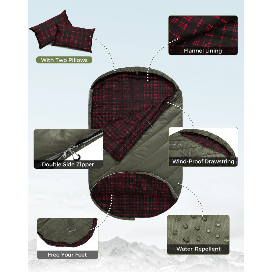 KingCamp FREESPACE Series Sleeping Bag