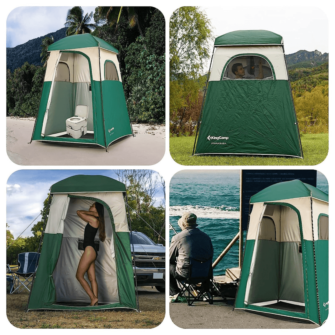 KingCamp Single Privacy Shelter with Shower Bag