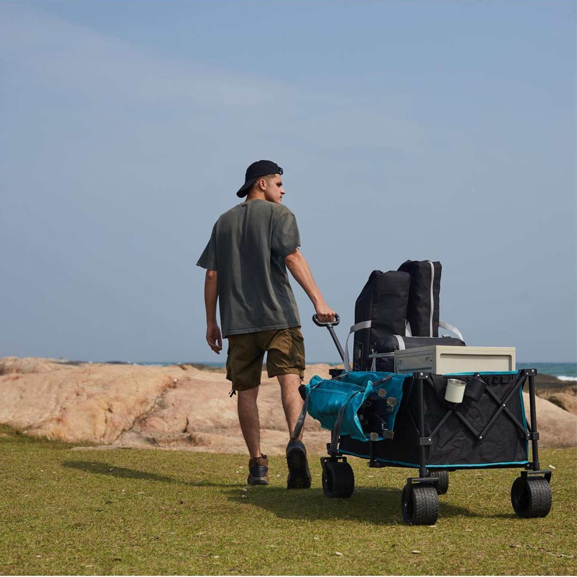 Fundango Heavy Duty Folding Beach Wagon