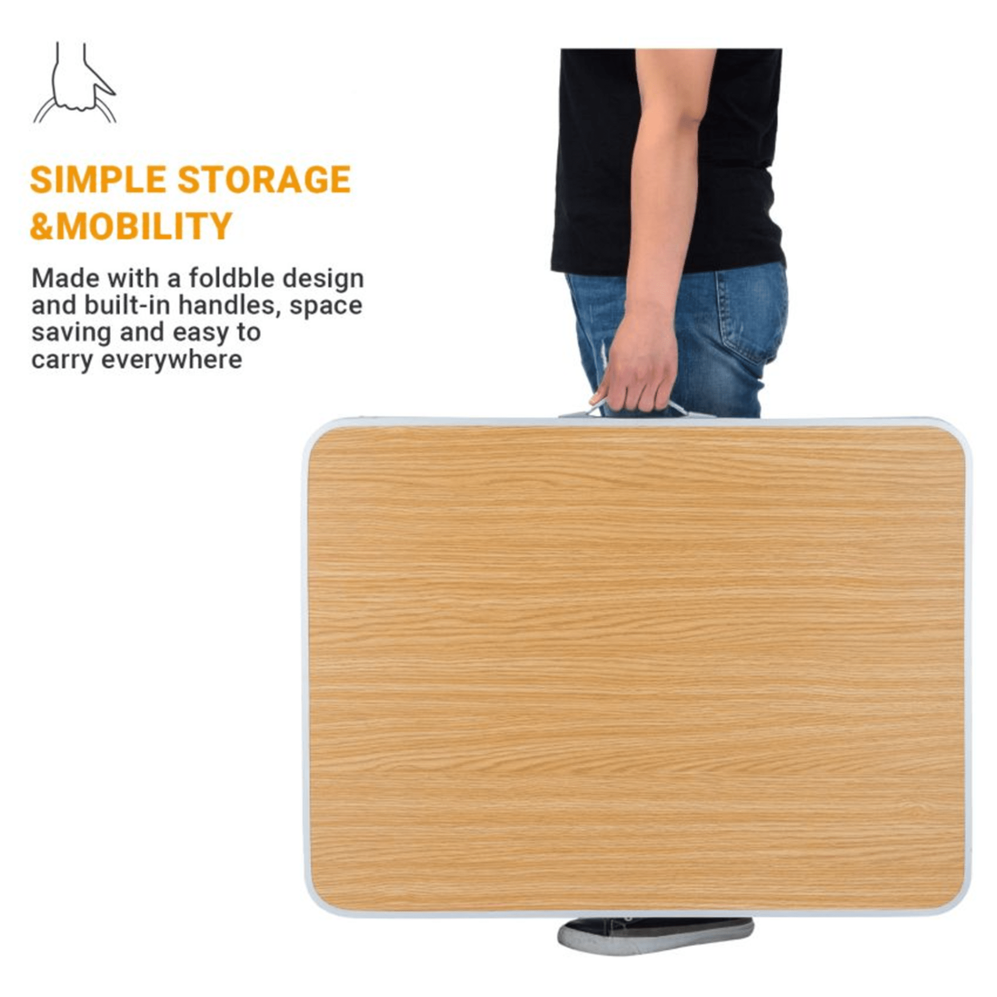 FUNDANGO Portable Table Lightweight Foldable