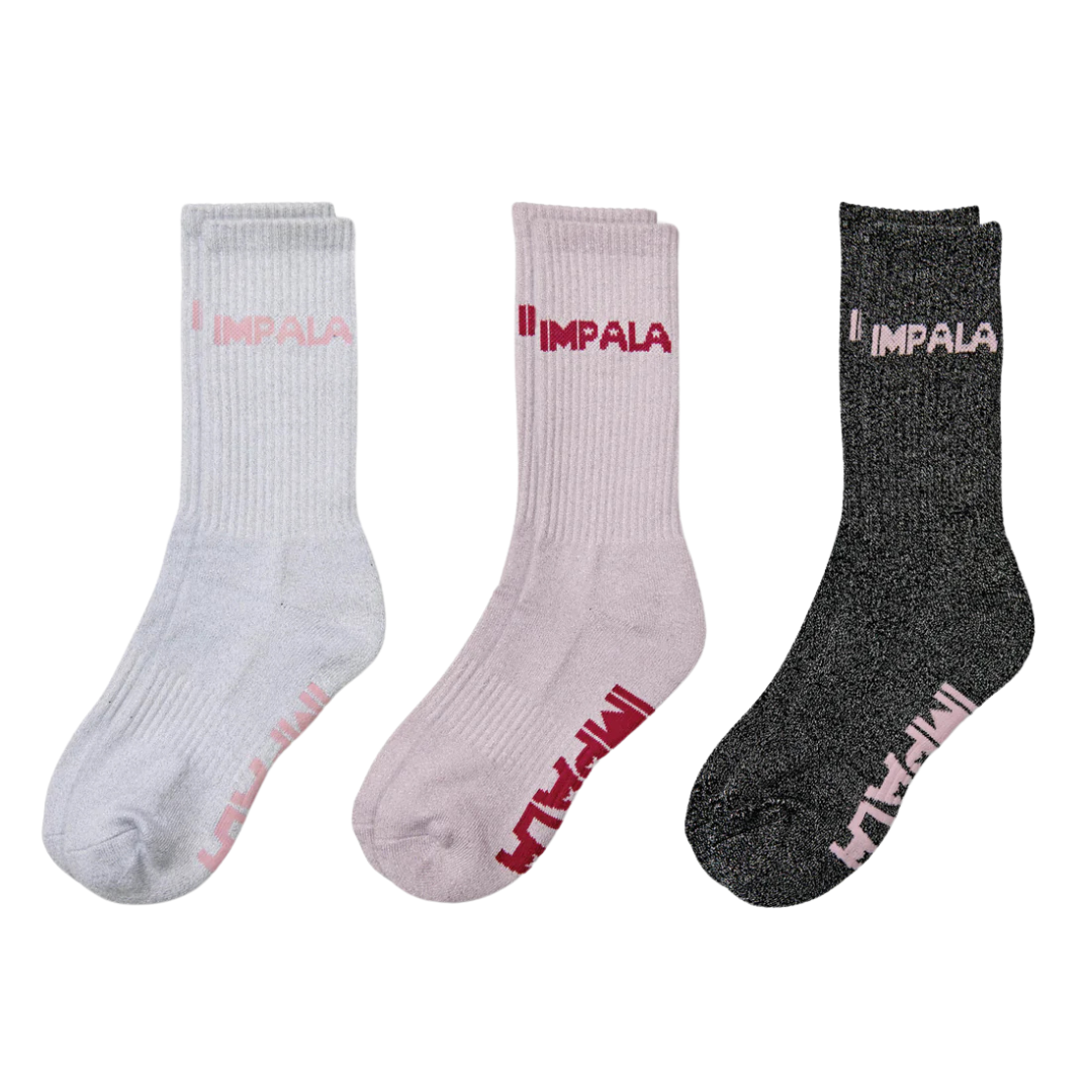 Impala Stripe Sock 3PK - SPARKLE