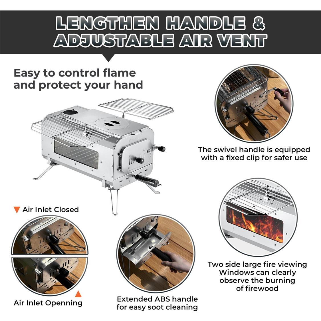 KingCamp Surefire Stove Stainless Steel