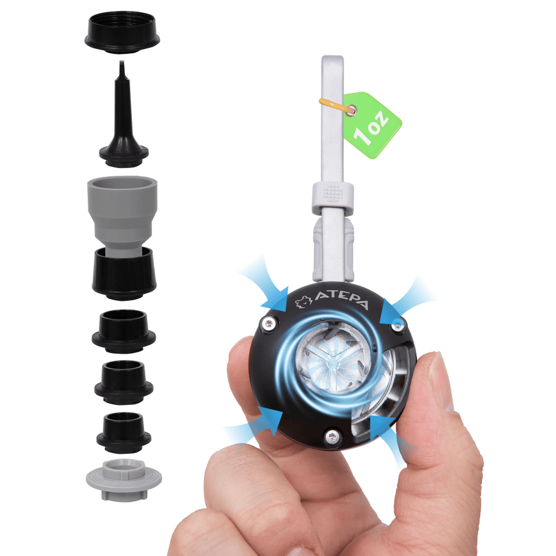 ATEPA 2-in-1 Ultra-Mini Air Pump