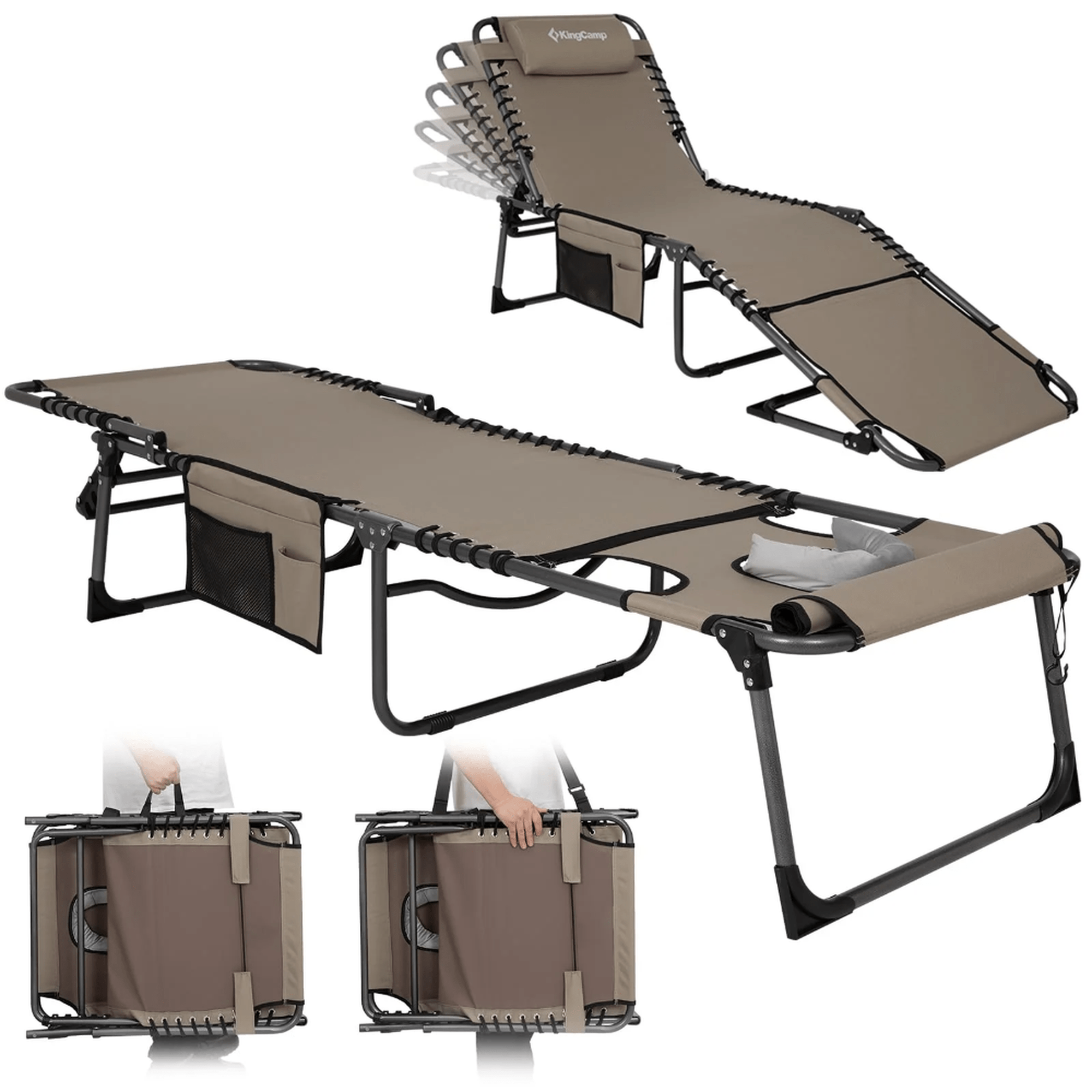 KingCamp MAGNOLIA Folding Sun Lounger Plus