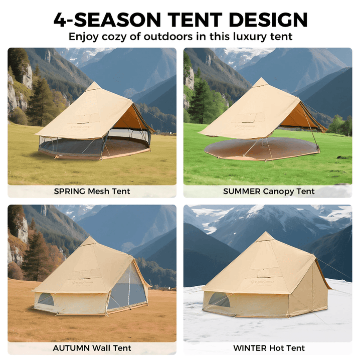 KingCamp KHAN 400 Canvas Bell Tent