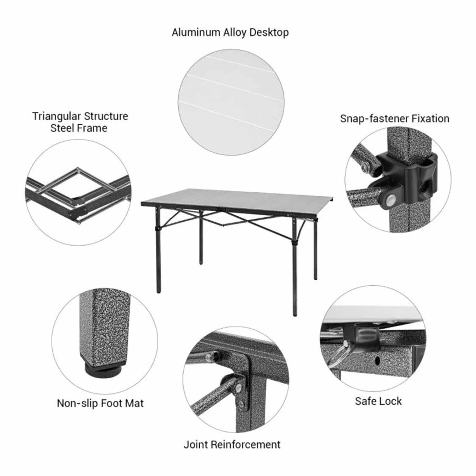 KingCamp GRANITE Aluminum Folding Table