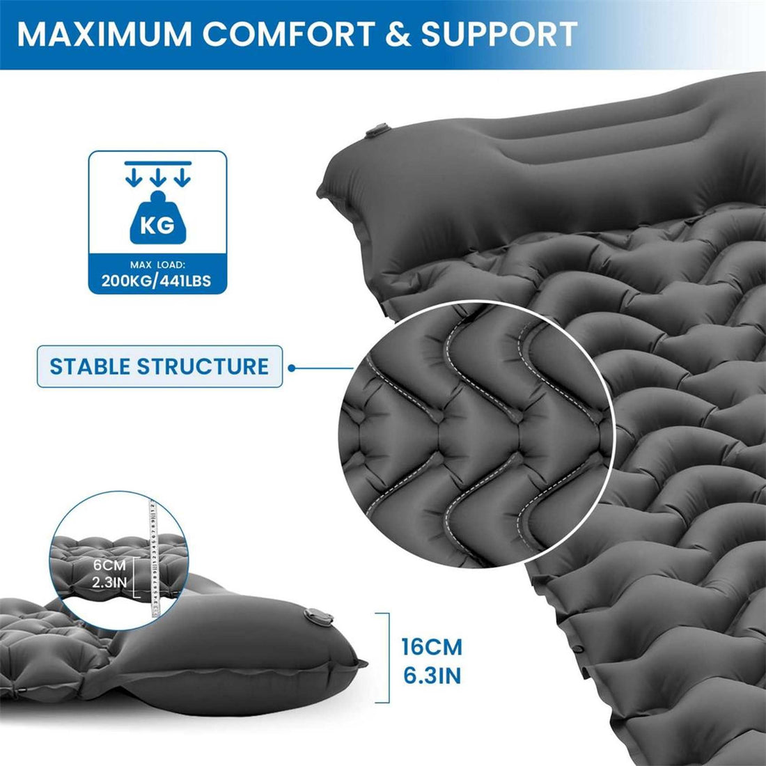 KingCamp Deluxe 10 Inflatable Sleep mat