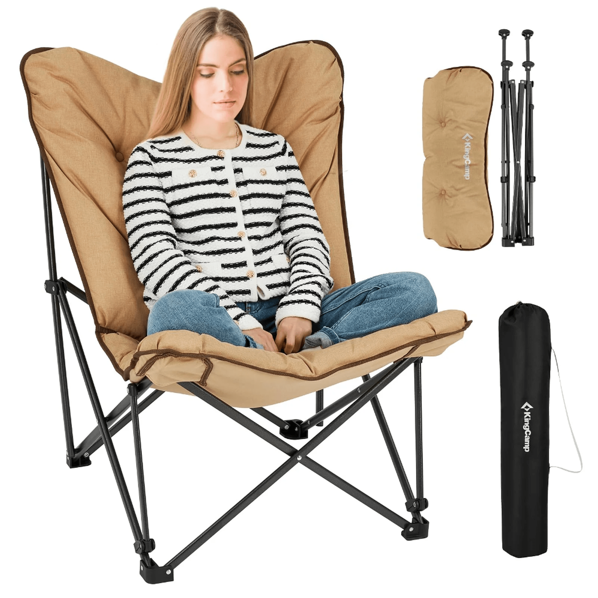 KingCamp LEMON Padded Butterfly Folding chair