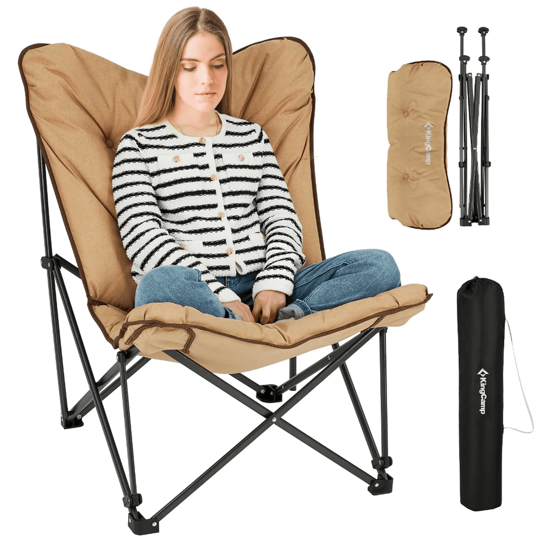 KingCamp LEMON Padded Butterfly Folding chair