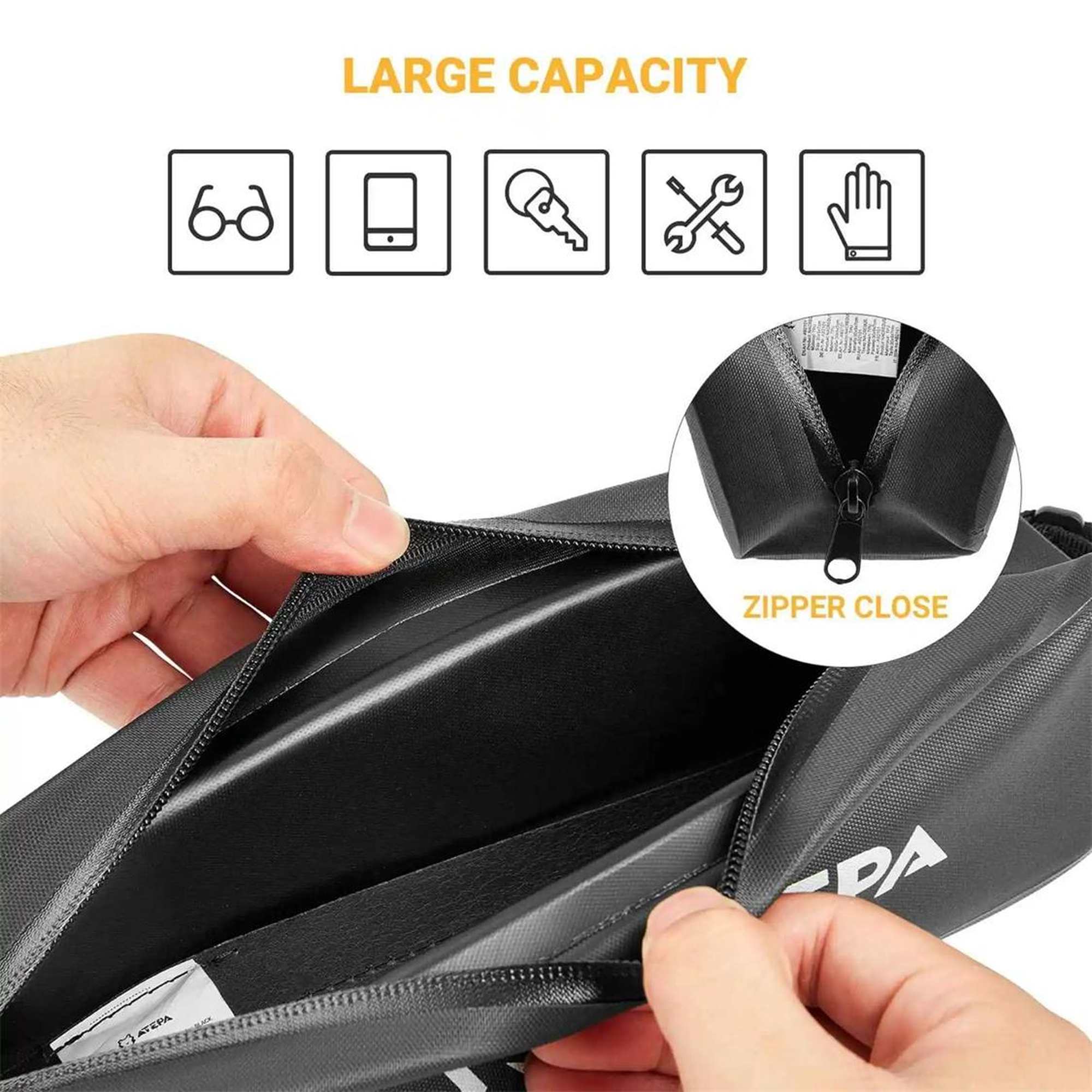 ATEPA Nacreous Bike Top Tube Bag