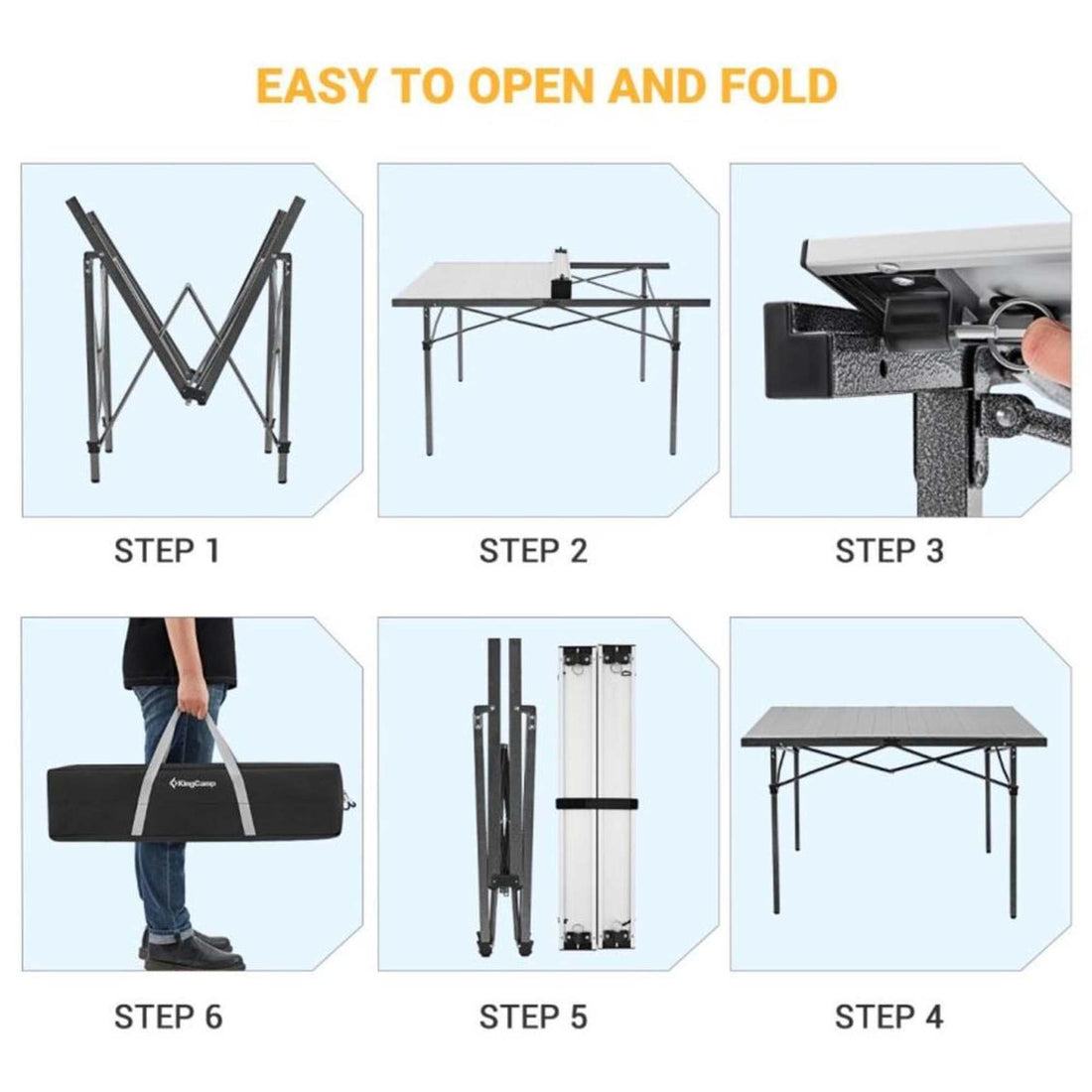KingCamp GRANITE Aluminum Folding Table