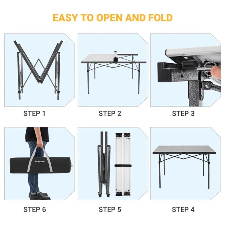 KingCamp GRANITE Aluminum Folding Table