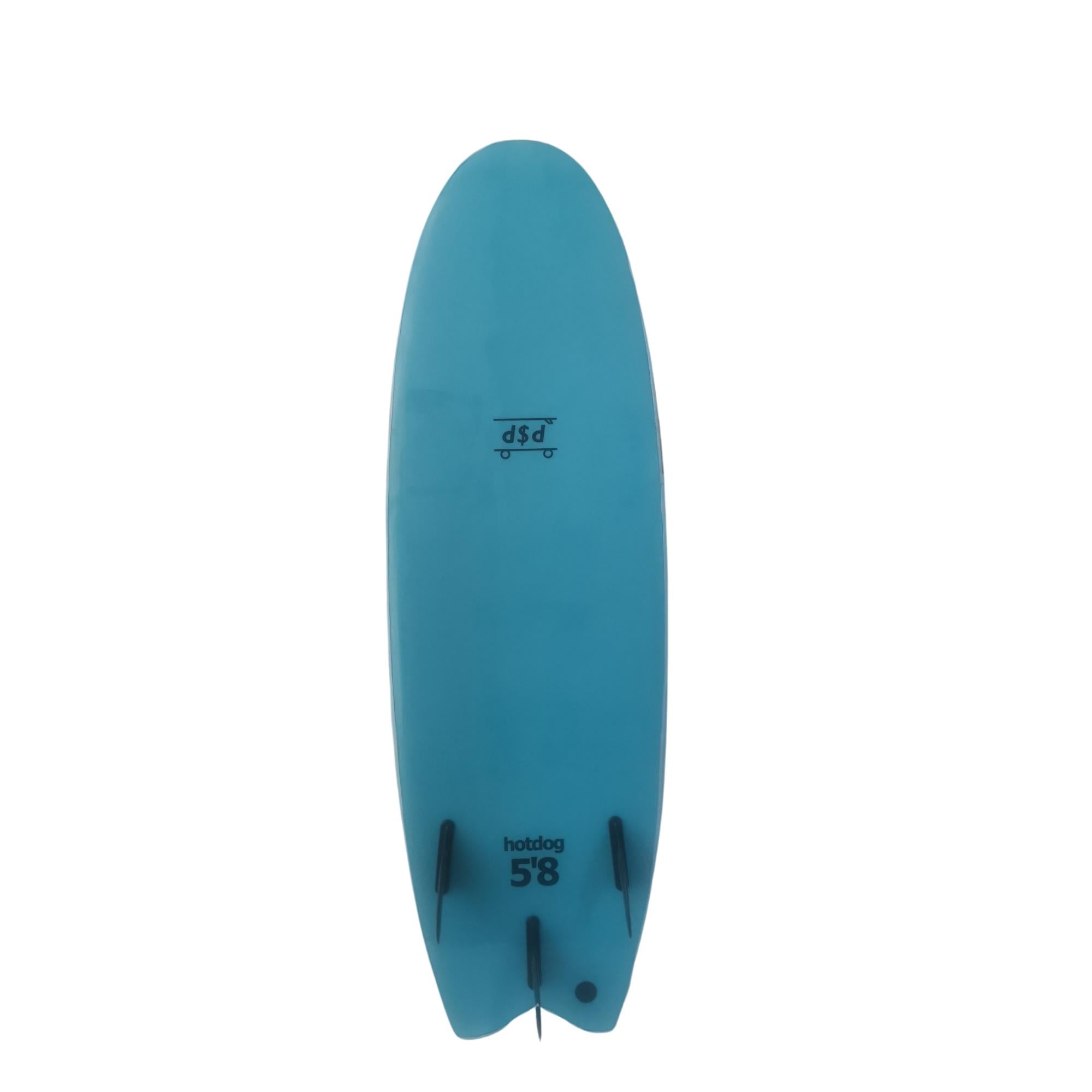 double$down Hotdog Softboard 5'8" Light Blue