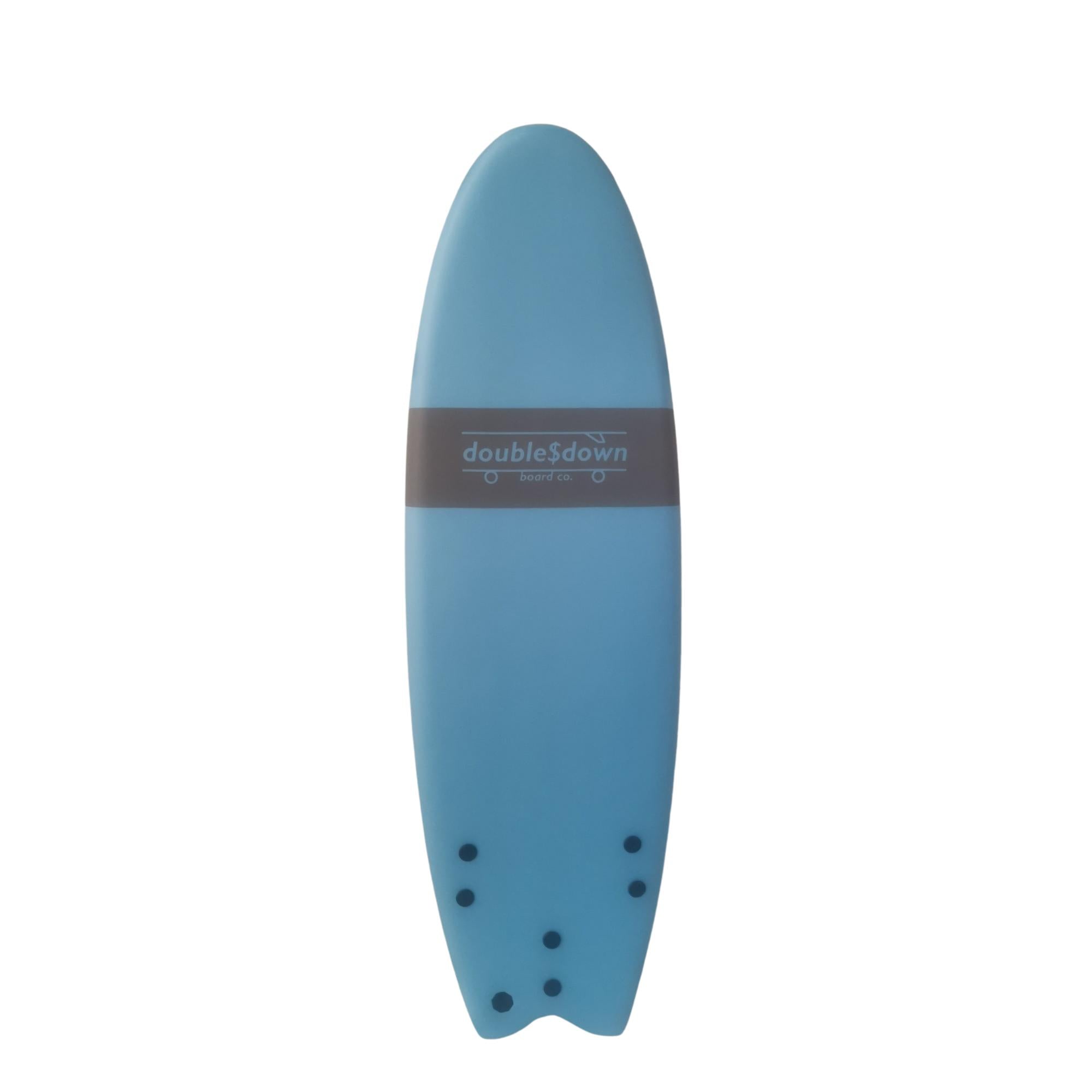double$down Hotdog Softboard 5'8" Light Blue
