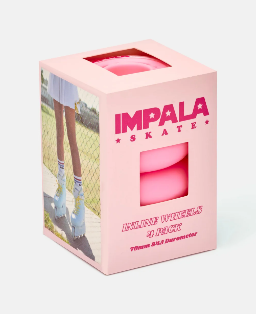 Impala Inline Wheel 4PK - BubbleGum Pink