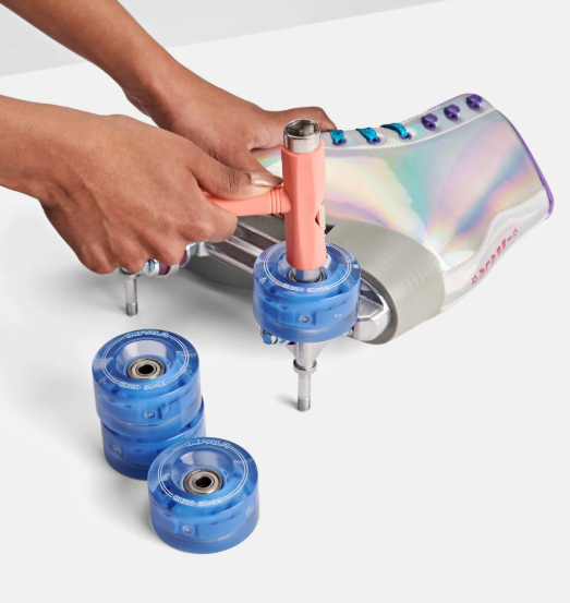 Impala Quad LIGHT UP Wheels 4PK - Blue
