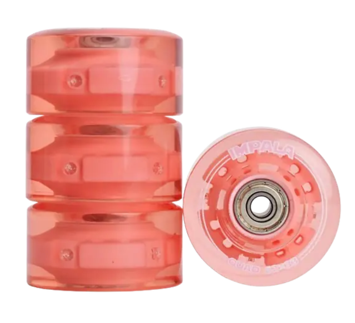 Impala Quad LIGHT UP Wheels 4PK - Pink