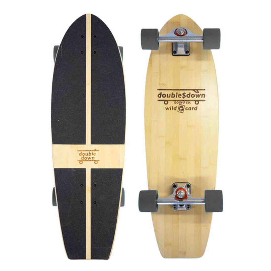 double$down WildCard Prime Surf Skate Black Wheels