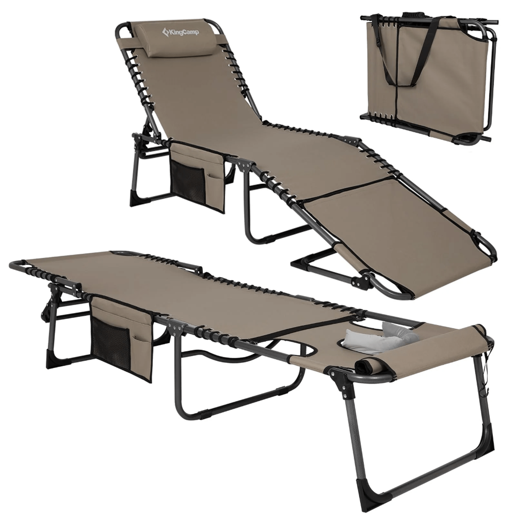 KingCamp MAGNOLIA Folding Sun Lounger Plus