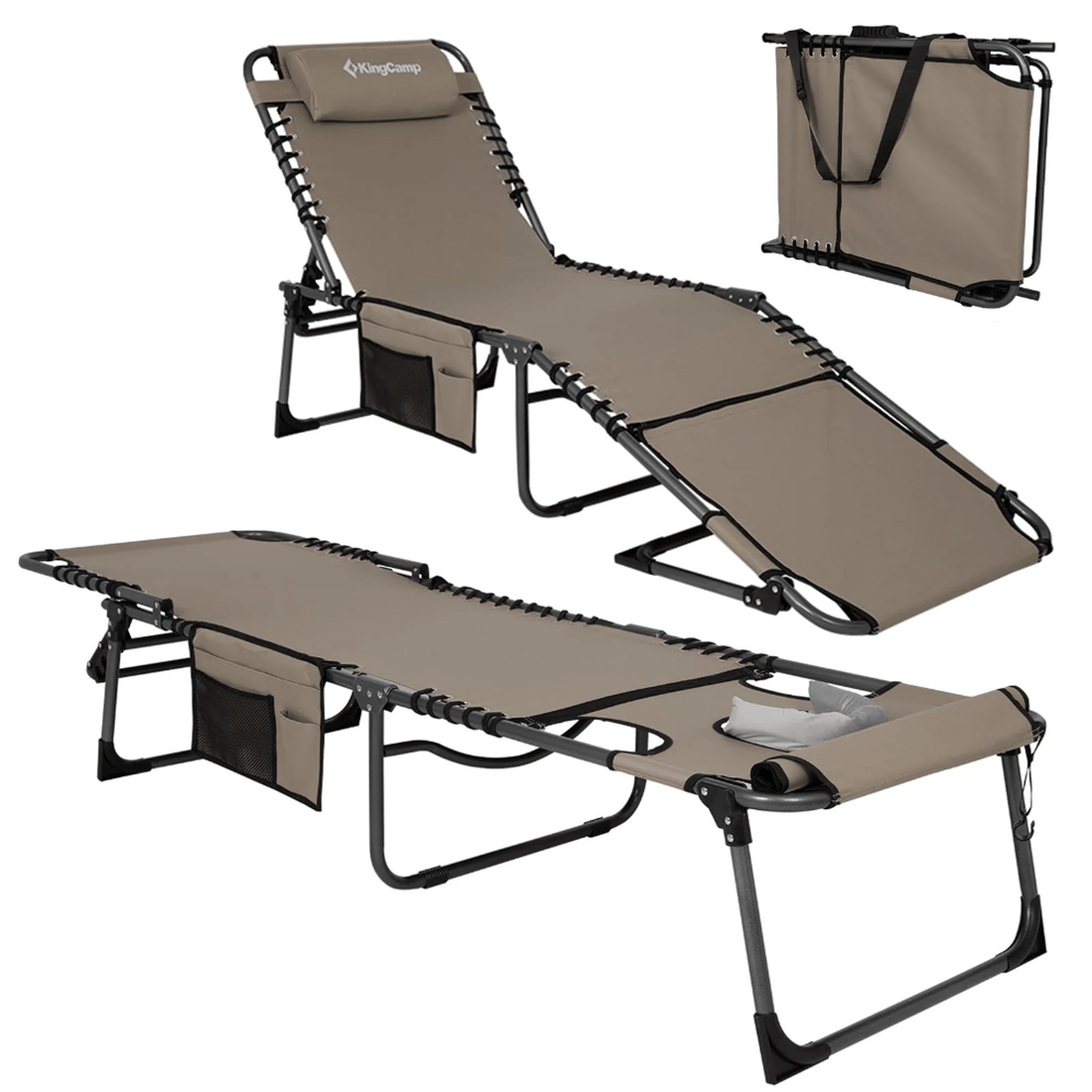KingCamp MAGNOLIA Folding Sun Lounger Plus