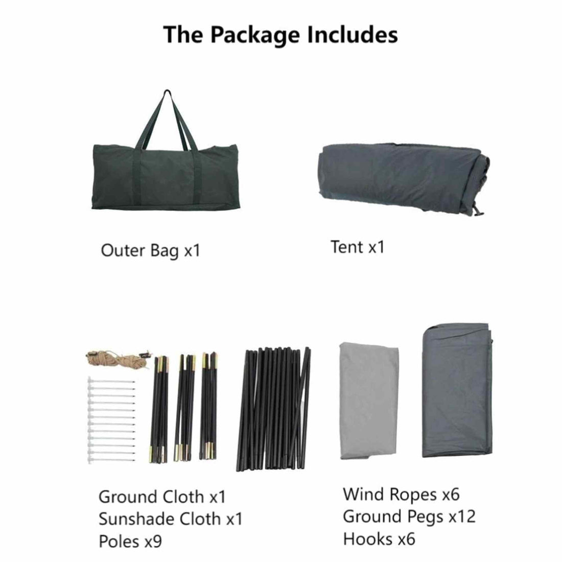 KingCamp Cairo 12ft Screen Shelter