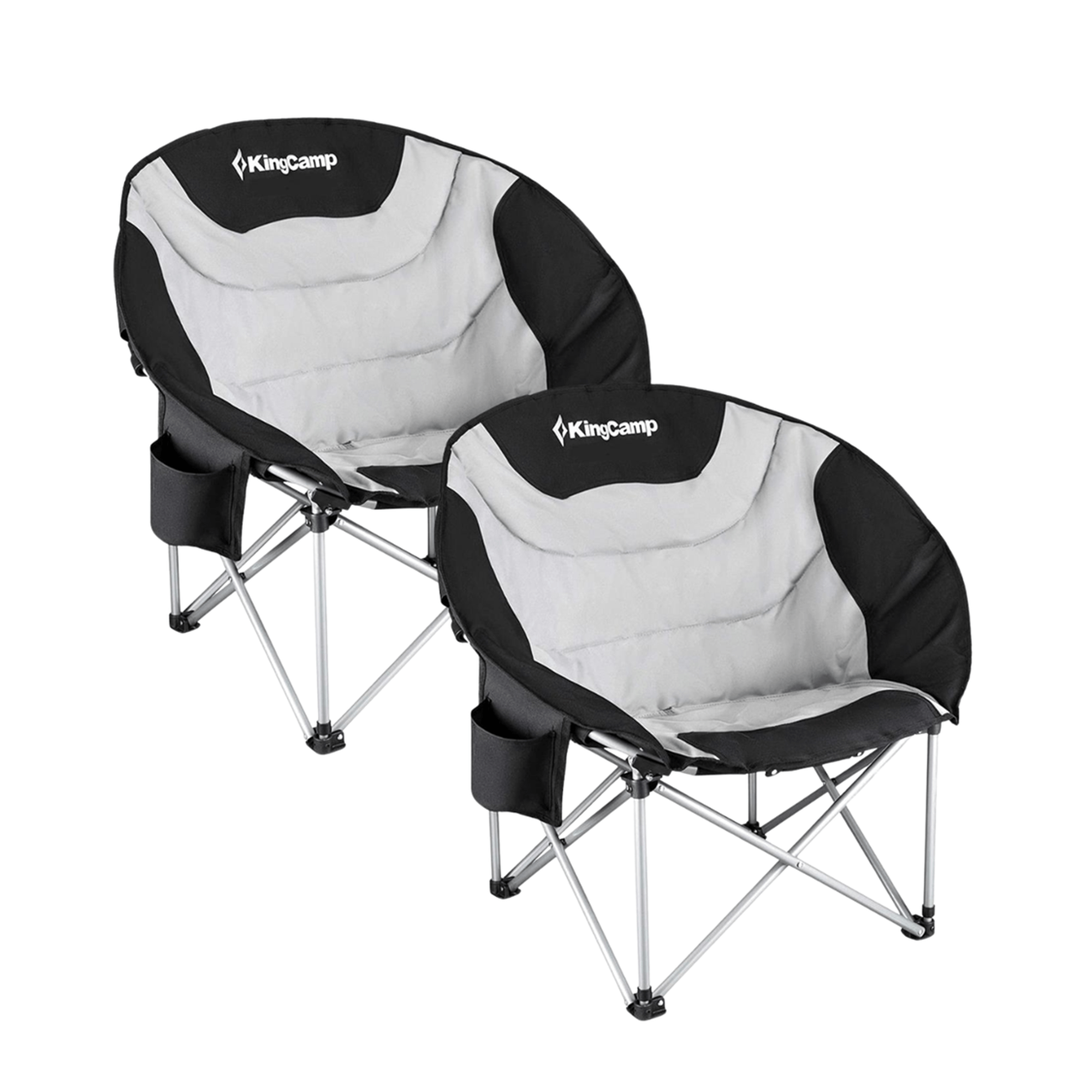 KingCamp Cherry Padded Moon Chair - Twin Pack