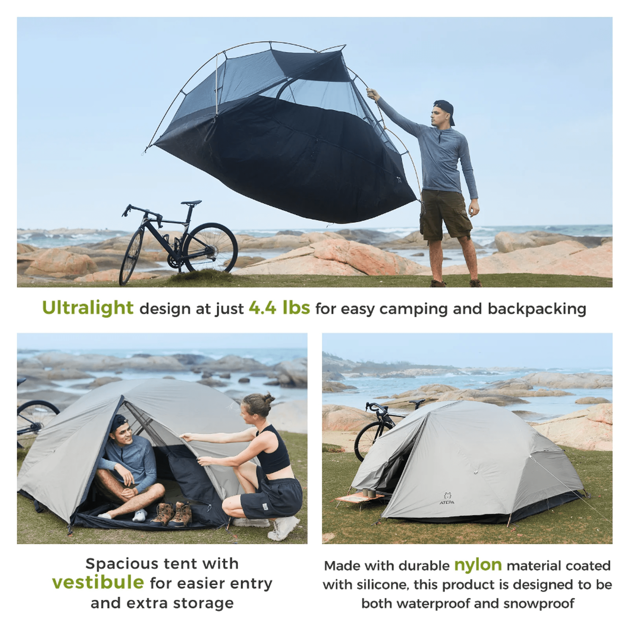 ATEPA Voyage Ultralight 2P Backpacking Tent