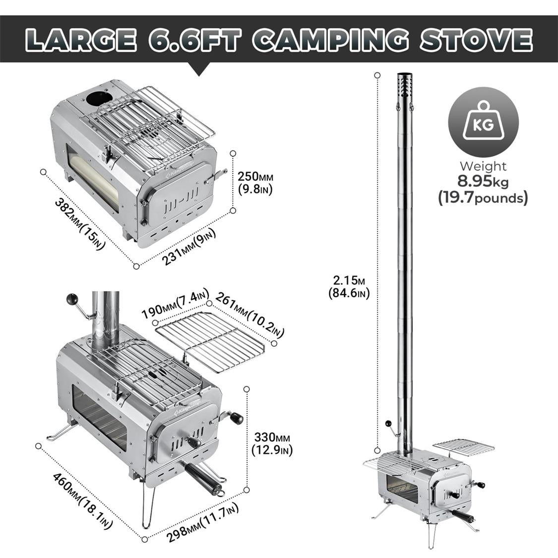 KingCamp Surefire Stove Stainless Steel
