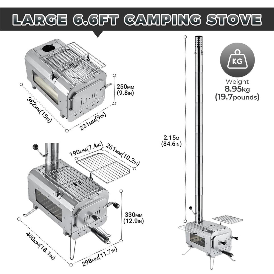 KingCamp Surefire Stove Stainless Steel