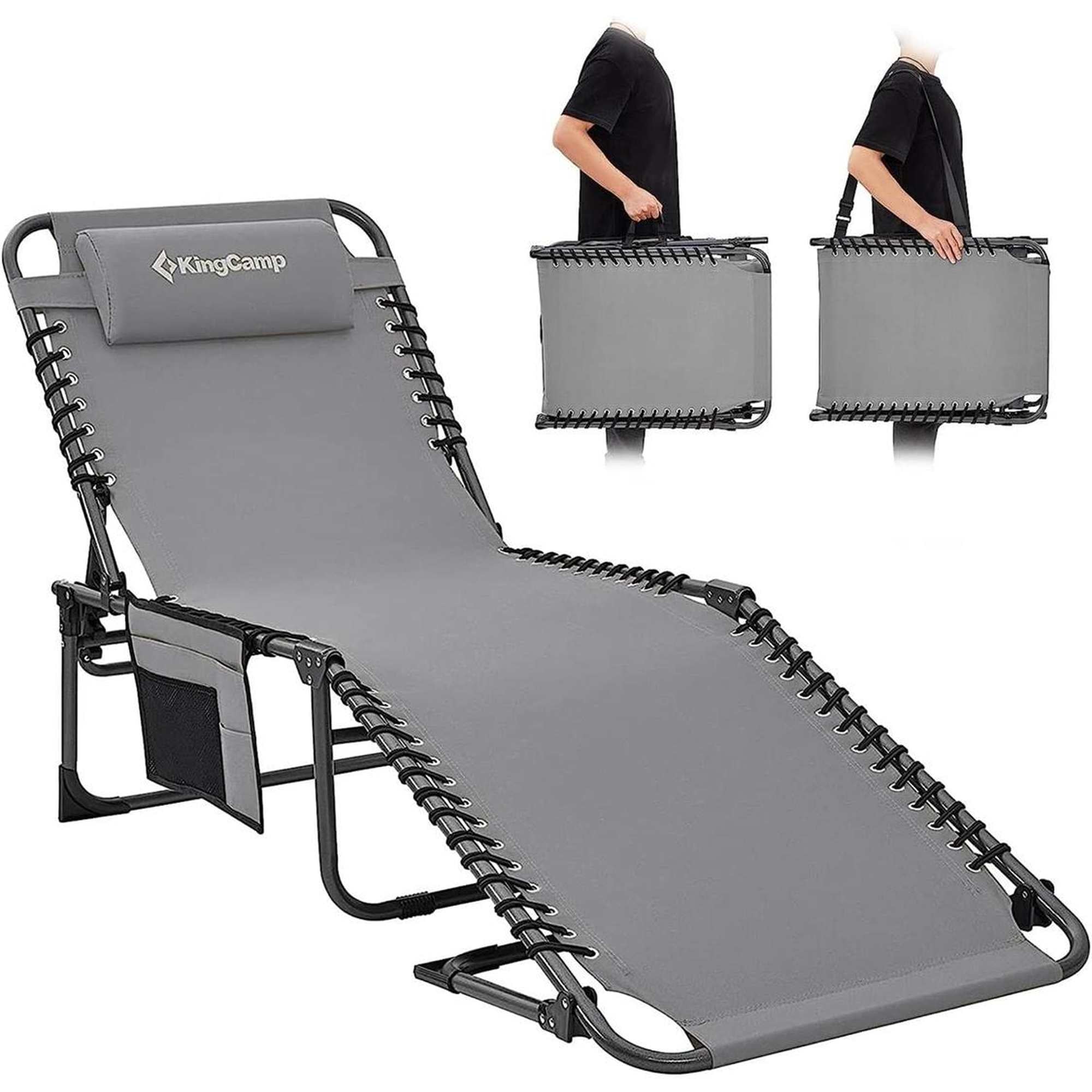KingCamp Berlin Folding Sun Lounger