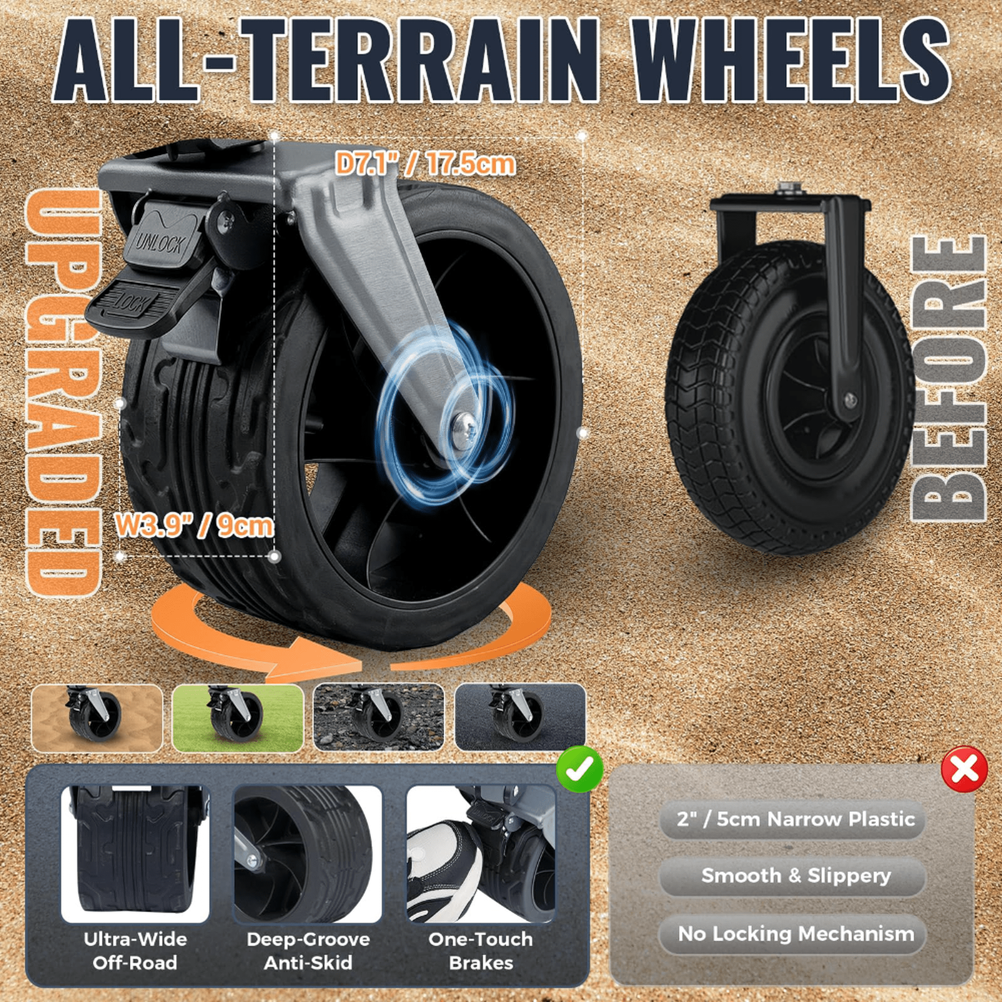 KingCamp Heavy Duty Folding Wagon