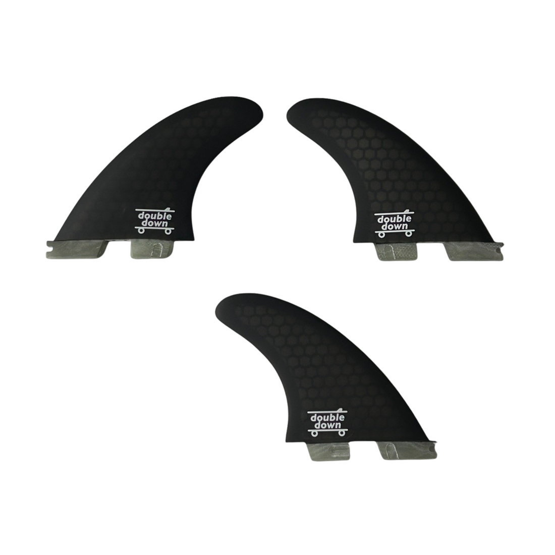 Double$down Dual Tab Fibreglass 3 Fin set