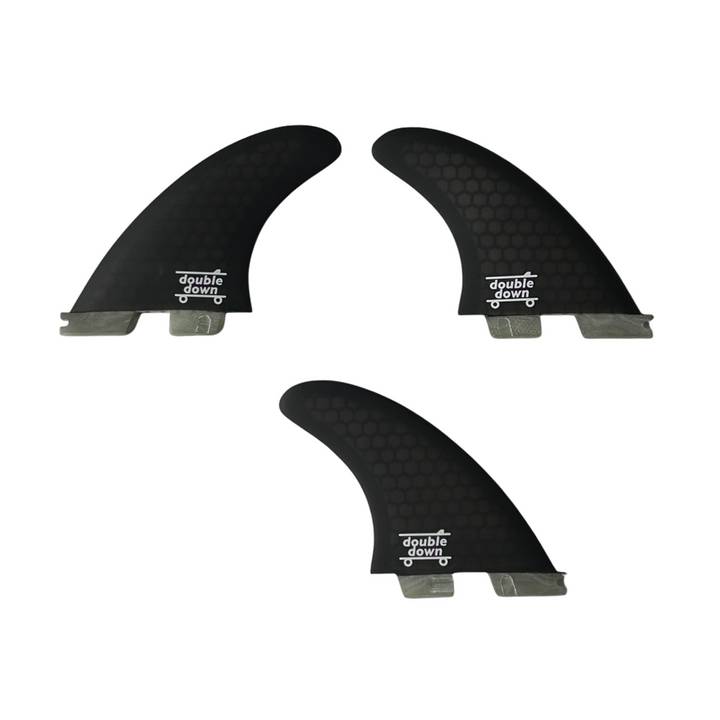 Double$down Dual Tab Fibreglass 3 Fin set